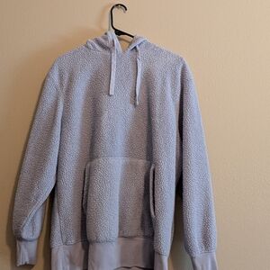 SO Light Gray Sherpa Hoodie